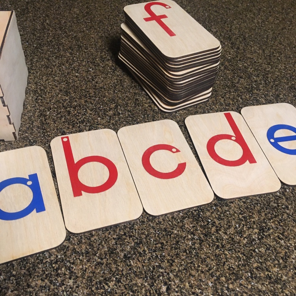 Montessori sandpaper letters by polliwog